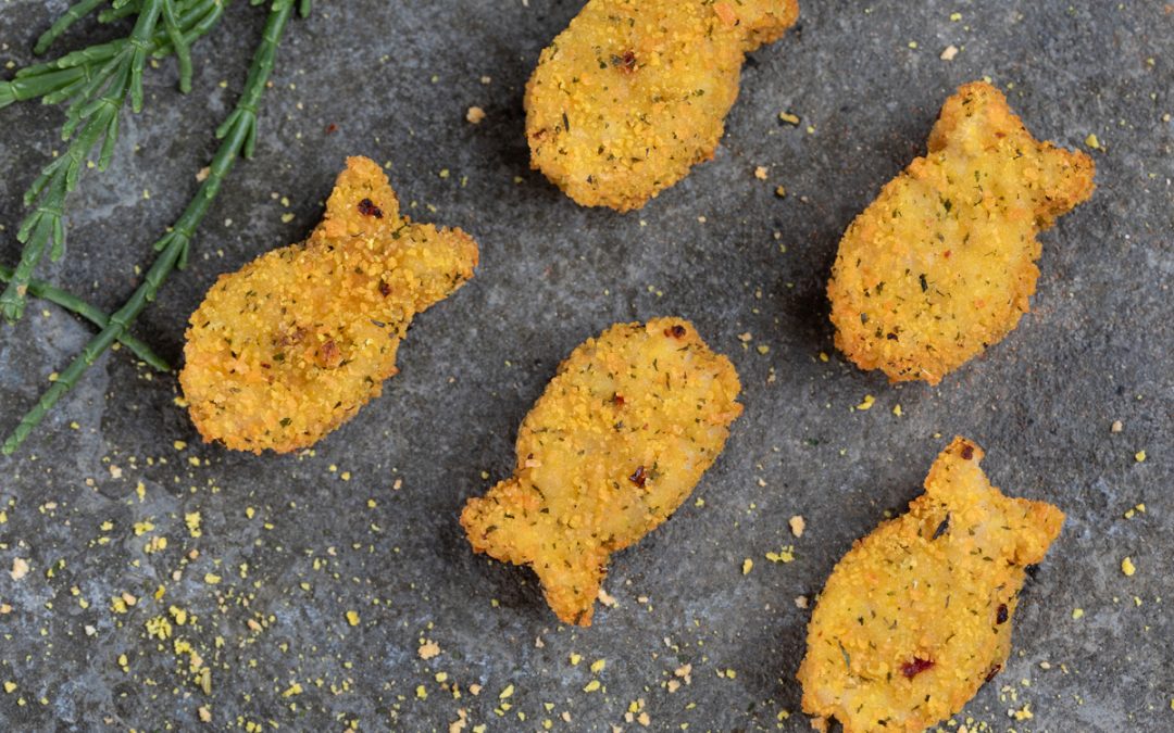 Coated formed fish product