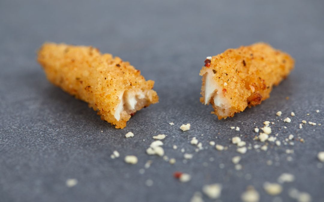 Mediterrane Knusprige Fisch Stücken