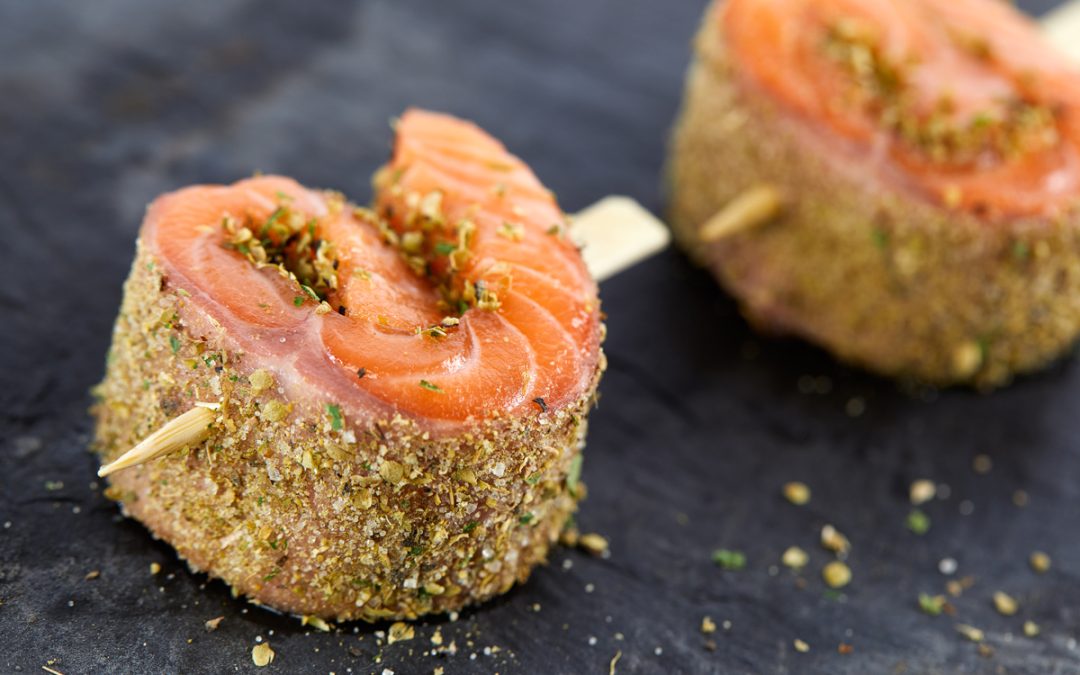 Salmon roulade